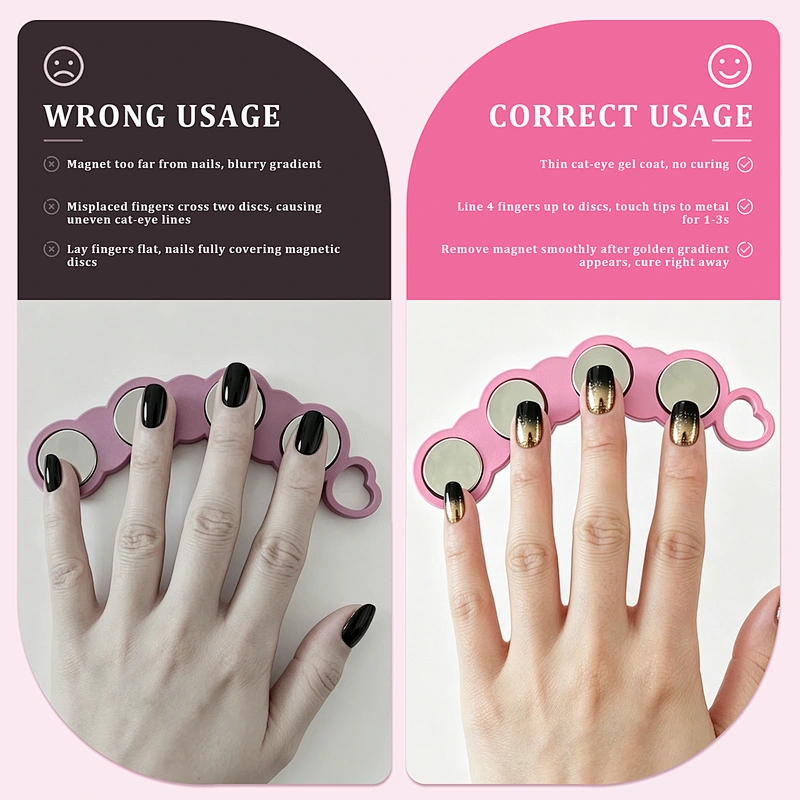 One-Piece Molded Magnet Nail Tool